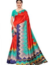 Silk Casual Wear Richa Fashion World Kalamkari Saree