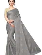 RAMAPIR FASHION Satin Designer Saree, Machine Made, 6.3 m (with blouse piece)