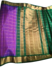 Silk Wedding Designer Gadwal Saree, Length: 5.5 m separate Blouse Piece