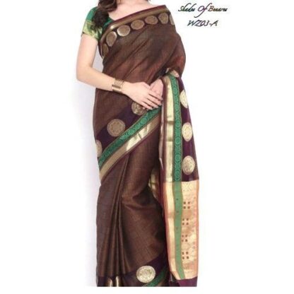 Party Wear Fancy Banarasi Kora Patola Sarees, With Blouse Piece