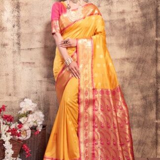 Silk Zari Usha Paithani Saree, 6 m (with Blouse Piece)