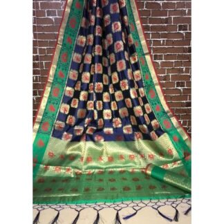 Tashi Fashion 6.3 m (with blouse piece) Patola Saree