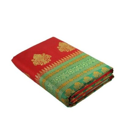 Silk Printed Nauvari Saree, 6 m (with blouse piece), 0.80 M