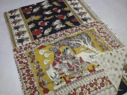 Sun Kalamkari Silk Kalamkari Saree