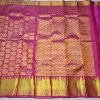 SWedding Wear Pure Kanjivaram Silk Sarees, 6.3 m (with blouse piece)