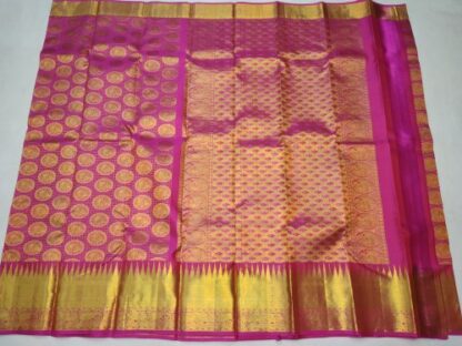 SWedding Wear Pure Kanjivaram Silk Sarees, 6.3 m (with blouse piece)
