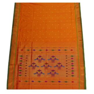 Festive Wear Yellow Paithani Saree