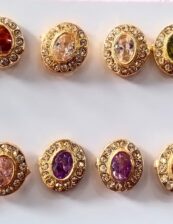 Imitation Jewellery AD stone Brass Earrings