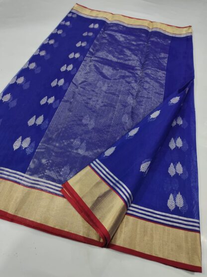 Original Handloom chanderi pure katan organza silk  saree with blouse