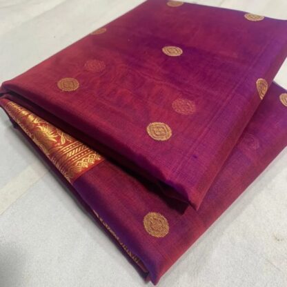 Original Handloom chanderi pure katan organza silk saree with blouse