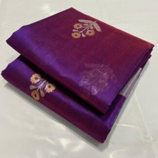 Original Handloom chanderi pure katan organza silk (silk by silk ) saree with blouse