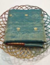 Original chanderi Handloom pure katan organza silk, tissu (tissue by silk) saree with blouse. .