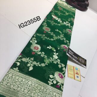 Alfi meena jaal Banarasi  semi georgette Saree