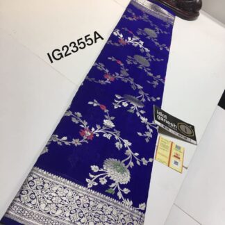 Alfi   semi georgette meena jaal Banarsi Saree