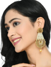JoharKamal High Quality Earrings with Kundan & Pearls work Jker_108