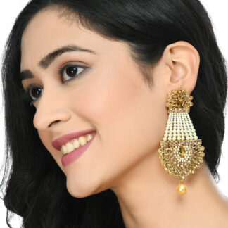 JoharKamal High Quality Earrings with Kundan & Pearls work Jker_108