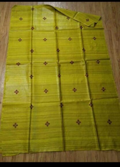 Embroidery raw silk saree