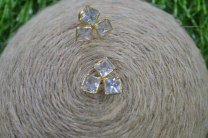 Cubic zirconia Gold Earrings 14c