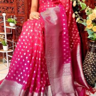Semi Georgette Silk Saree
