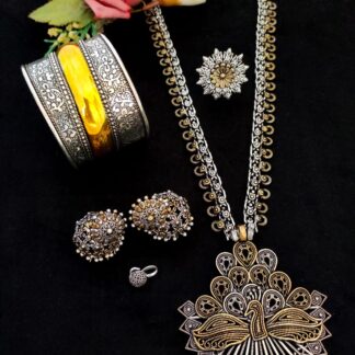 2-Tone combo Long Necklace Combo set -v3 Premium Quality