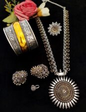 2Tone combo Long Necklace  set Premium Quality 2Tone combo Long Necklace  set Premium Quality