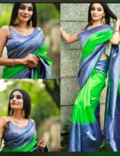 Beautiful semi chiffon soft silk saree Beautiful semi chiffon soft silk saree