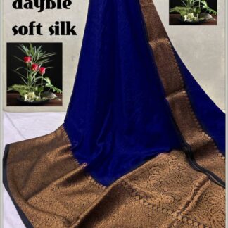 Beautiful semi chiffon soft silk saree
