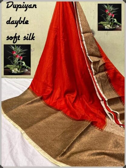 Beautiful semi chiffon soft silk saree