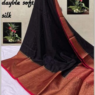 high quality semi chiffon soft silk saree