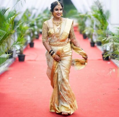 Party wear silk dazzling high quality tissue soft  saree