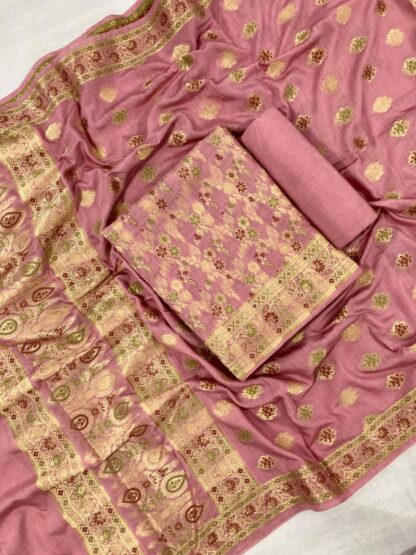 Original handloom cotton Silke suit a-3