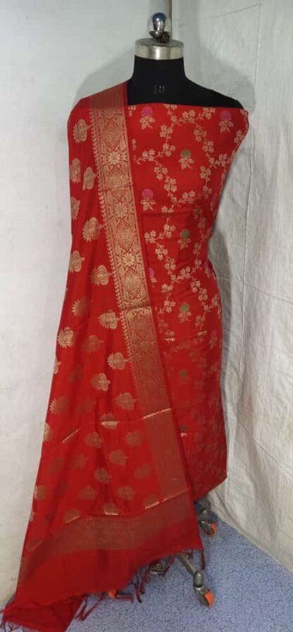 Original Banarasi malabari pure masriez dyeble suits A1
