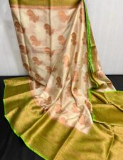 Party wear silk saree dazzling high quality Yellow and Green color