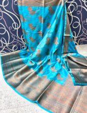 Party wear silk saree dazzling high quality Yellow and Green color