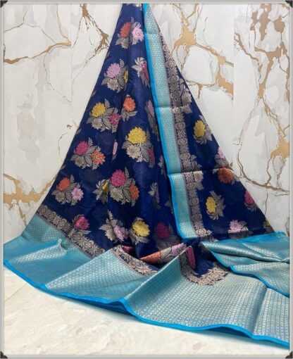 Soft silk party wear dazzling high quality Purple color dupian saree S-1