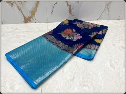 Soft silk party wear dazzling high quality Purple color dupian saree S-1