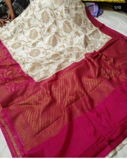 Soft silk party wear dazzling high quality semi dupian Yellow and Grey color saree