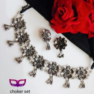 German Silver Choker Set V-3