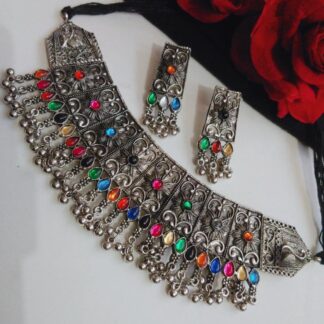 German Silver Choker Set V-2