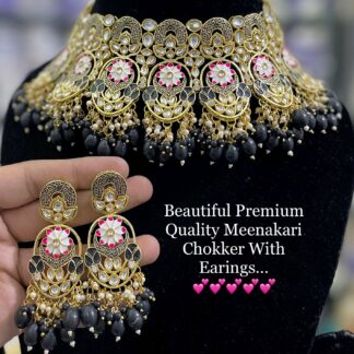 Beautiful Minakari Choker Premium Quality  With Earrings…