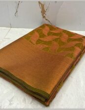 Maheshwari cotton soft silk party wear dazzling high quality Green saree