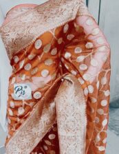 Banarasi fancy daybal Kora Silk soft Saree Multi Color
