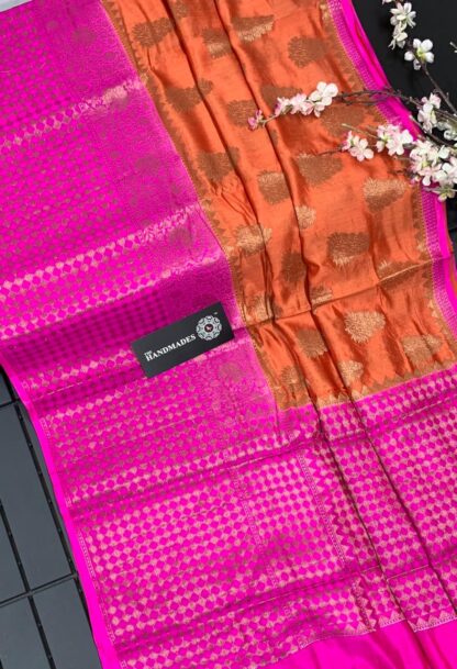 Banarasi fancy daybal warm silk saree Multi Color